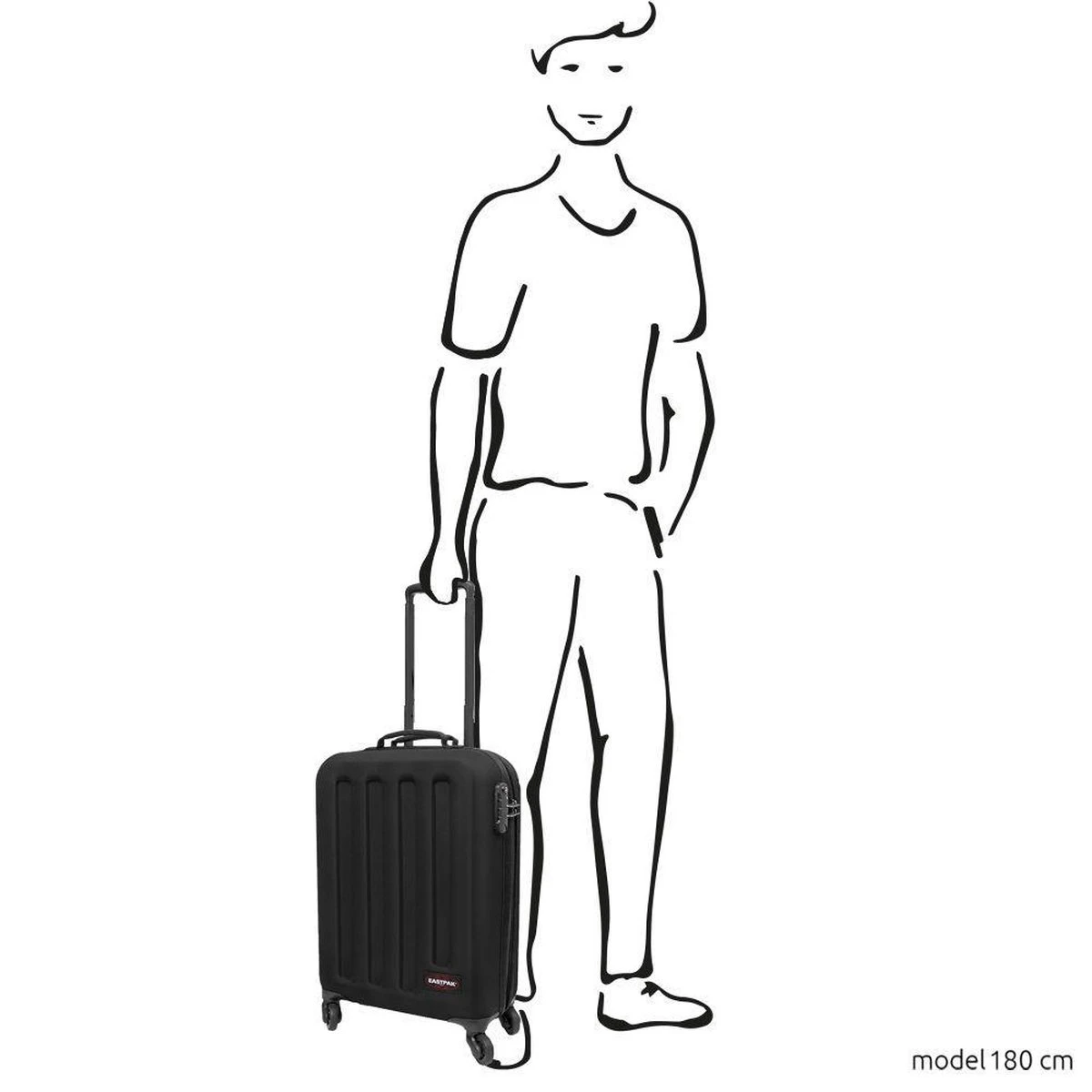 Eastpak TRANZSHELL S Reiskoffer (54 X 39 X 20 Cm) - Black 17 Eastpak TRANZSHELL S Reiskoffer (54 X 39 X 20 Cm) - Black - Afbeelding 17