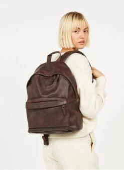 Eastpak PADDED PAK'R - Rugzak Van Imitatiebont Met Rits | Bruin -Eastpak 3752375