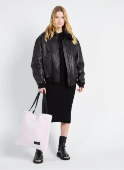 Eastpak CHARLIE - Schoudertas Van Imitatiebont | Roze -Eastpak 3960817