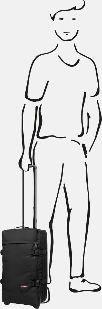 Eastpak TRANVERZ S Reiskoffer, Handbagage (51 X 32.5 X 23 Cm) - Black 15 Eastpak TRANVERZ S Reiskoffer, Handbagage (51 X 32.5 X 23 Cm) - Black - Afbeelding 15