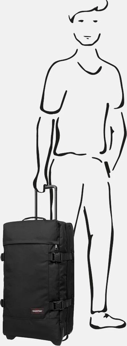 Eastpak TRANVERZ M Reiskoffer (67 X 35.5 X 30 Cm) - Black 5 Eastpak TRANVERZ M Reiskoffer (67 X 35.5 X 30 Cm) - Black - Afbeelding 5
