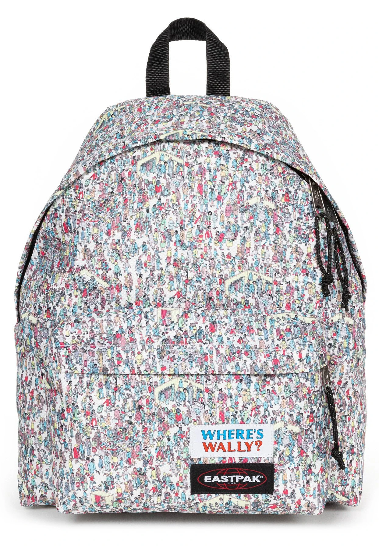 Eastpak Padded Pak R - Rugzak - Wally Pattern White 1 Eastpak Padded Pak R - Rugzak - Wally Pattern White