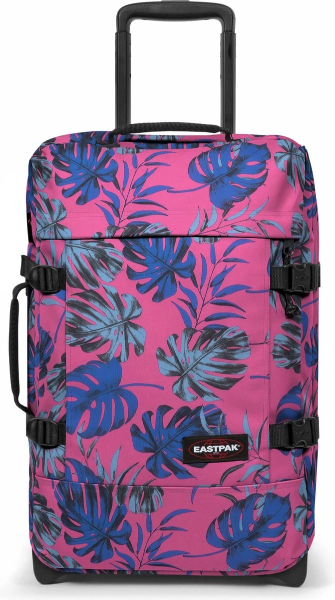 Eastpak TRANVERZ S Reiskoffer, Handbagage (51 X 32.5 X 23 Cm) - Brize Monstera Pink 1 Eastpak TRANVERZ S Reiskoffer, Handbagage (51 X 32.5 X 23 Cm) - Brize Monstera Pink