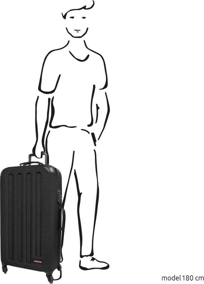 Eastpak TRANZSHELL L Reiskoffer (77 X 43 X 26.5 Cm) - Black 14 Eastpak TRANZSHELL L Reiskoffer (77 X 43 X 26.5 Cm) - Black - Afbeelding 14