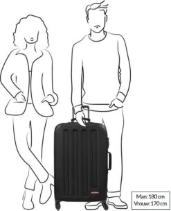 Eastpak TRANZSHELL M Reiskoffer (67 X 42 X 4 Cm) - Black -Eastpak 976x1200