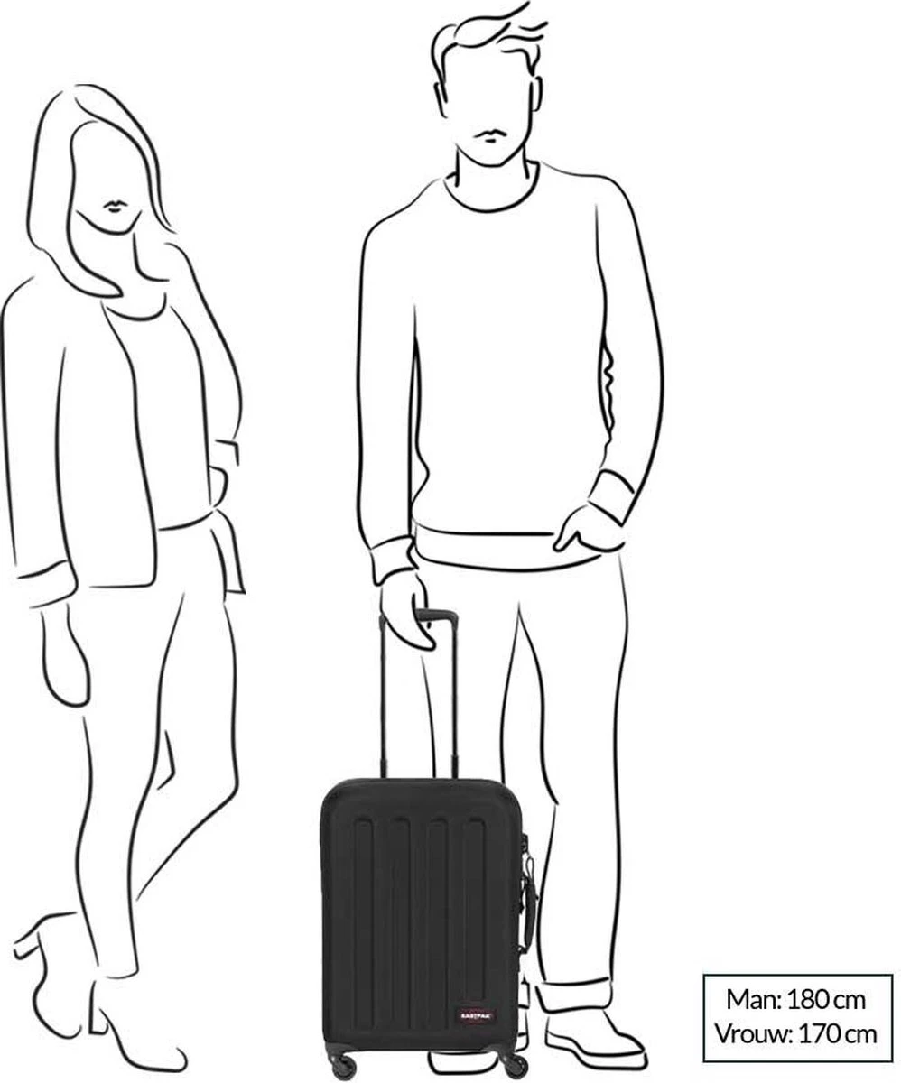 Eastpak TRANZSHELL S Reiskoffer (54 X 39 X 20 Cm) - Black 16 Eastpak TRANZSHELL S Reiskoffer (54 X 39 X 20 Cm) - Black - Afbeelding 16