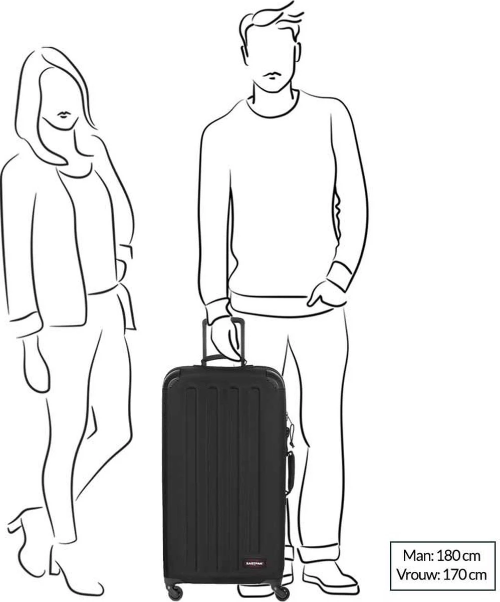 Eastpak TRANZSHELL L Reiskoffer (77 X 43 X 26.5 Cm) - Black 12 Eastpak TRANZSHELL L Reiskoffer (77 X 43 X 26.5 Cm) - Black - Afbeelding 12